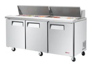 Turbo Air - EST-72-N-V. 3 Solid Doors Sandwich/Salad Unit