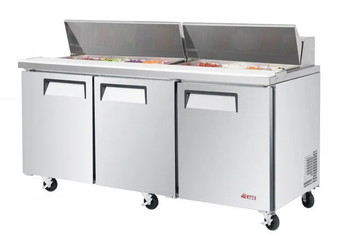 Turbo Air - EST-72-N-V. 3 Solid Doors Sandwich/Salad Unit