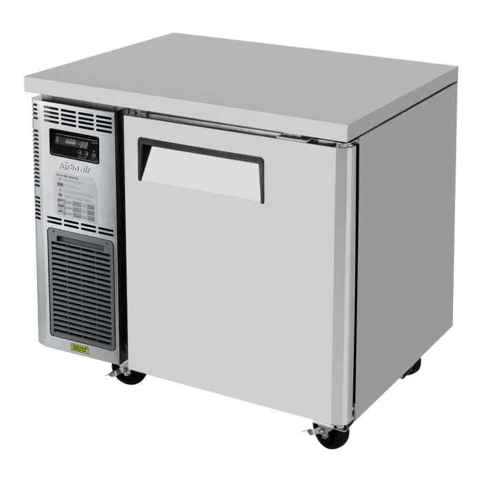 Turbo Air - JUF-36-N. 1 Solid Door Undercounter Freezer. Side Mount