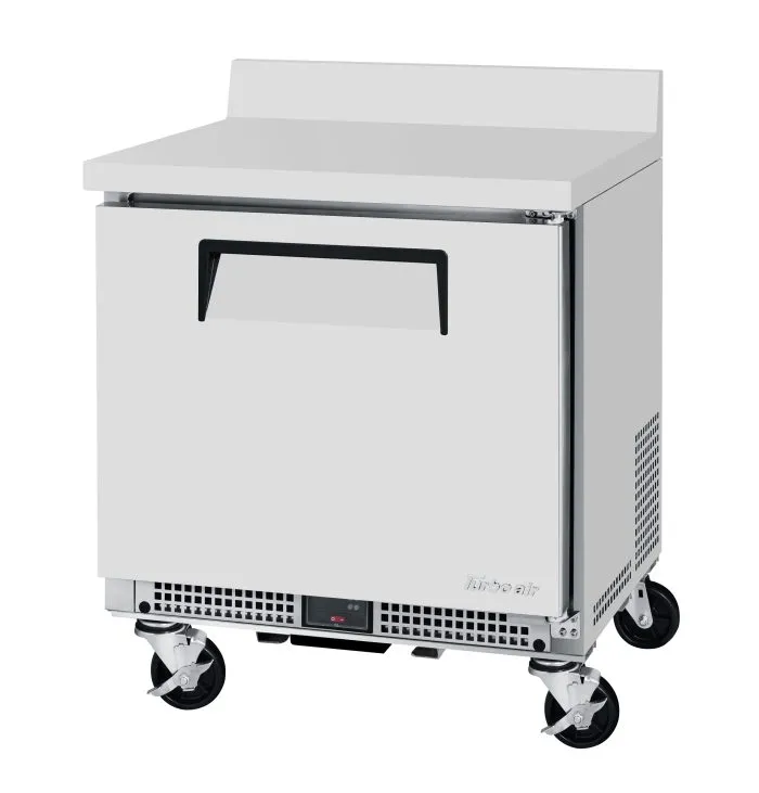 Turbo Air - MWR-27S-N6. 1 Solid Door Worktop Refrigerator - Shallow Depth