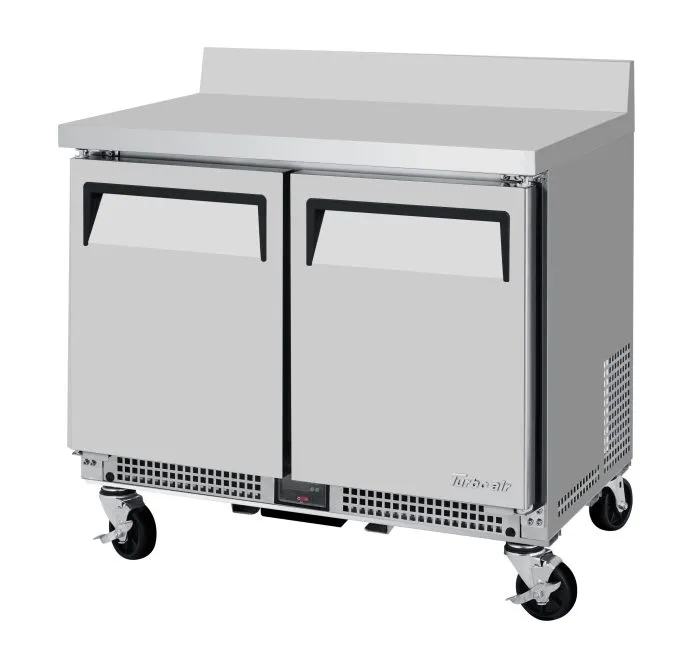 Turbo Air - MWR-34S-N6. 2 Solid Doors Worktop Refrigerator - Shallow Depth