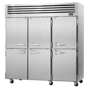 Turbo Air PRO-77-6F-N 78 Three Section Reach In Freezer. (6) Solid Doors. 115v