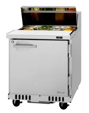 Turbo Air - PST-28-FB-N. Commercial 28 PRO Series Sandwich/Salad Prep Table  Front Breathing airflow. one-section 6.5 cu.ft.
