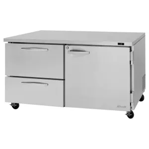 Turbo Air - PUF-60-D2R(L)-N. 2 Drawers 1 Right(Left) Hinged Door Undercounter Freezer