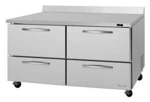Turbo Air - PWF-60-D4-N. 4 Drawers Worktop Freezer