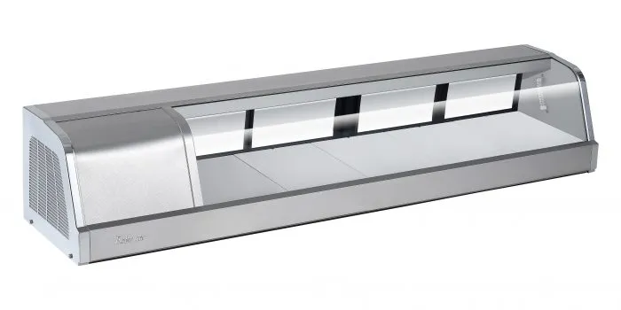 Turbo Air - SAK-60L-N. Commercial 60 Sushi Display Case Refrigerants Curved Glass 1.7 cu.ft.