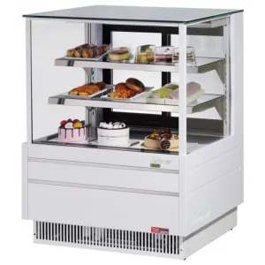 Turbo Air TCGB-36UF-W-N 36 1/2 Full Service Deli Case w/ Straight Glass - (3) Levels. 115v
