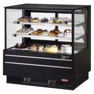 Turbo Air TCGB-48UF-B-N 48 1/2 Full Service Deli Case w/ Straight Glass - (3) Levels. 115v