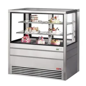 Turbo Air TCGBF-50S-N 49 5/8 Full Service Bakery Display Case w/ Straight Glass - (3) Levels. 220v/1ph