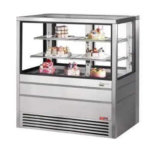 Turbo Air - TCGBF-50S-N. 50 Bakery Case. Freezer - European Straight Front Glass - Stainless Steel