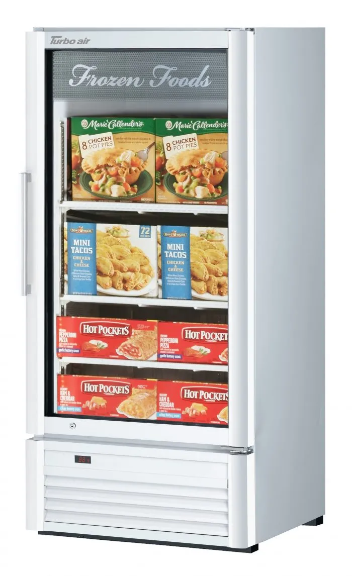 Turbo Air - TGF-10SD-N. 1 Door Swing Glass Merchandiser-Color option: (W). (B)