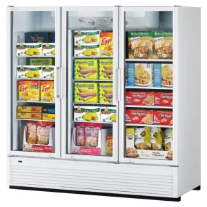 Turbo Air - TGF-72SDH*-N. 3 Doors Swing Glass Merchandiser/Full Height-Color option: (W). (B)