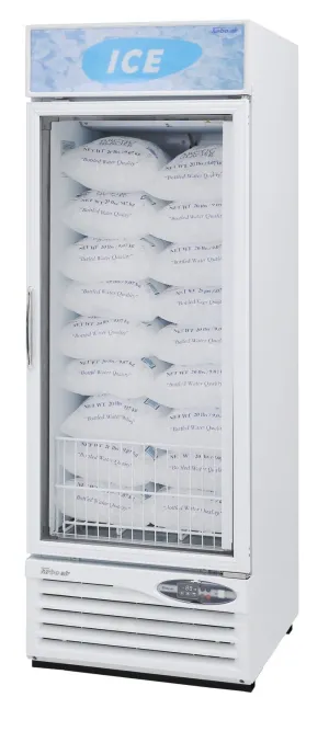 Turbo Air - TGIM-23W-N. 1 Glass Swing Door Ice Merchandiser. White Cabinet