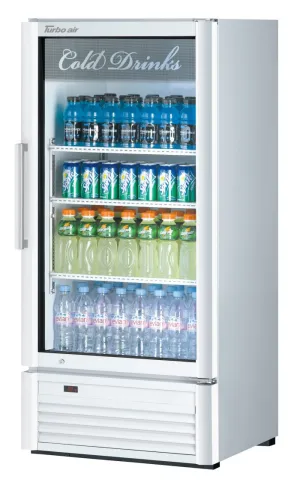 Turbo Air - TGM-10SD*-N6. 1 Door Swing Glass Merchandiser-Color option: (W). (B)