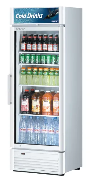 Turbo Air - TGM-15SD*-N6. 1 Door Swing Glass Merchandiser-Color option: (W). (B)