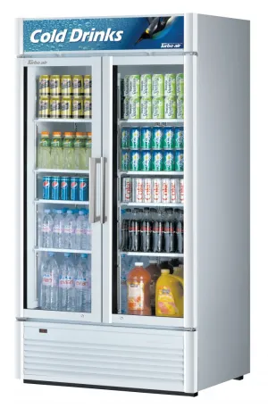 Turbo Air - TGM-35SD*-N. 2 Doors Swing Glass Merchandiser-Color option: (W). (B)