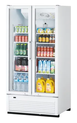 Turbo Air - TGM-35SDH*-N. 2 Doors Swing Glass Merchandiser/Full Height-Color option: (W). (B)