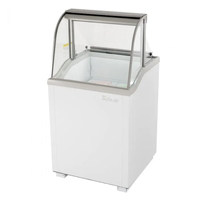 Turbo Air - TIDC-26G(W)-N. Commercial Ice Cream Dipping Cabinet. 26W. (4) 3 gallon can capacity