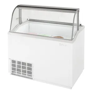 Turbo Air - TIDC-47G(W)-N. Commercial Ice Cream Dipping Cabinet. 47W. (8) 3 gallon can capacity