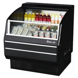 Turbo Air TOM-40SB-SP-N 39 1/8 Horizontal Open Air Cooler w/ (3) Levels. 115v