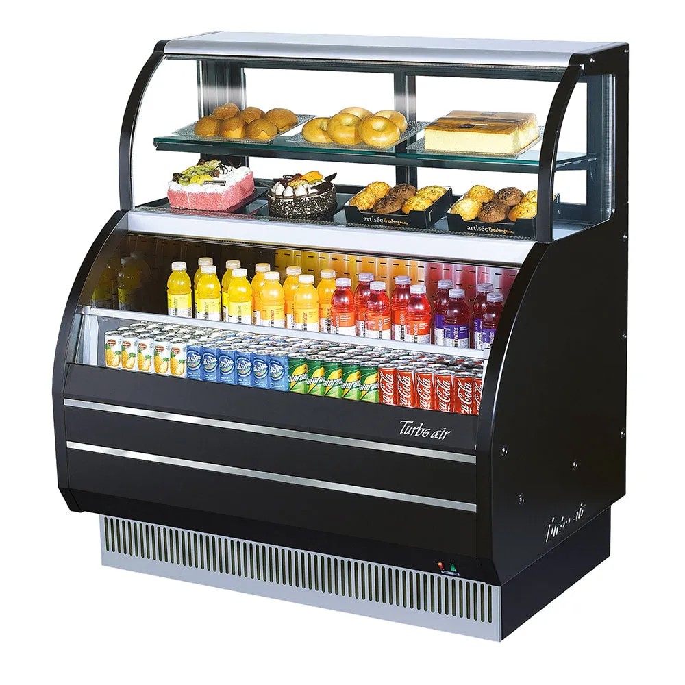 Turbo Air TOM-W-40SB-N 38 7/8 Horizontal Open Air Cooler w/ (4) Levels. 115v
