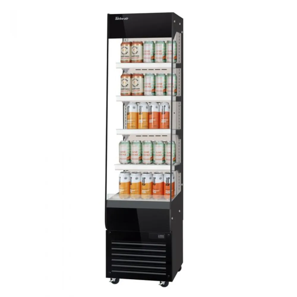 Turbo Air TOM20-75N-B 19 5/8 Vertical Open Air Cooler w/ (5) Levels. 115v