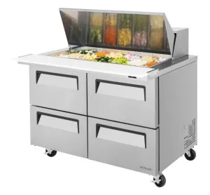 Turbo Air - TST-48SD-18-D4-N. Commercial Super Deluxe Series Mega Top Sandwich/Salad Prep Table. two-section