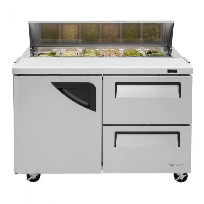 Turbo Air - TST-48SD-D2-N. Commercial Super Deluxe sandwich/salad unit. Two-section