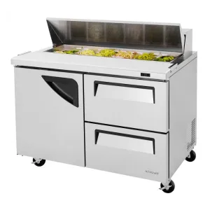 Turbo Air - TST-48SD-D2-N. Commercial Super Deluxe sandwich/salad unit. Two-section