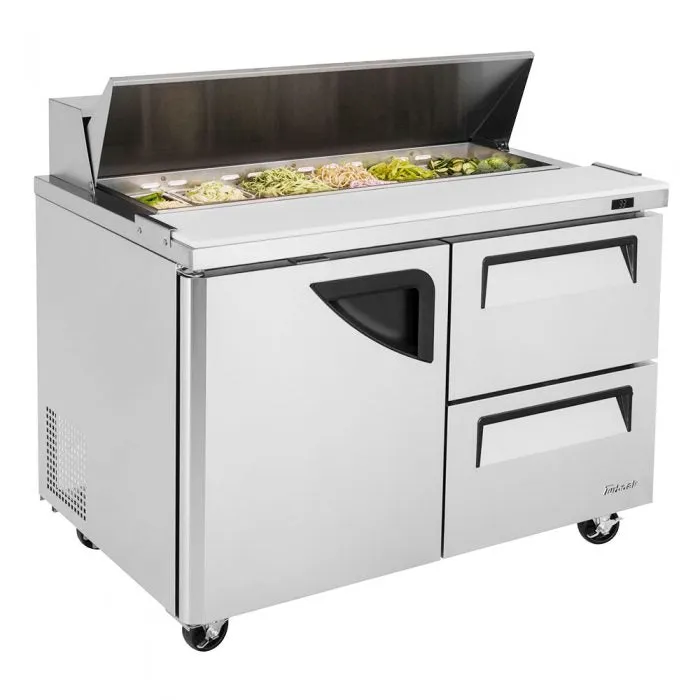 Turbo Air - TST-48SD-D2-N. Commercial Super Deluxe sandwich/salad unit. Two-section