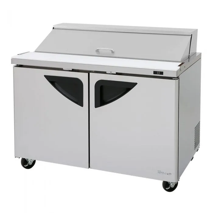 Turbo Air - TST-48SD-N. Commercial. Super Deluxe sandwich/salad unit. Two-section 12 cu.ft