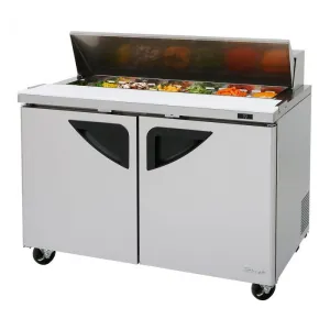 Turbo Air - TST-48SD-N. Commercial. Super Deluxe sandwich/salad unit. Two-section 12 cu.ft