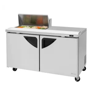 Turbo Air - TST-60SD-08S-N. Commercial Super Deluxe Sandwich/Salad Unit (8) 1/6 size (4 D) condiment pans