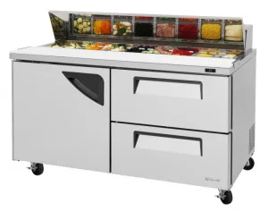 Turbo Air - TST-60SD-D2-N. Commercial Super Deluxe sandwich/salad unit. Two-section