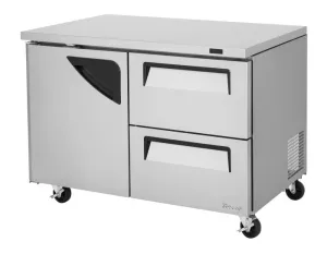Turbo Air - TUF-48SD-D2-N. 1 Solid Door 2 Drawers Undercounter Freezer