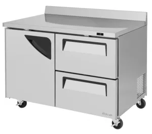 Turbo Air - TWF-48SD-D2-N. 1 Solid Door 2 Drawers Worktop Freezer