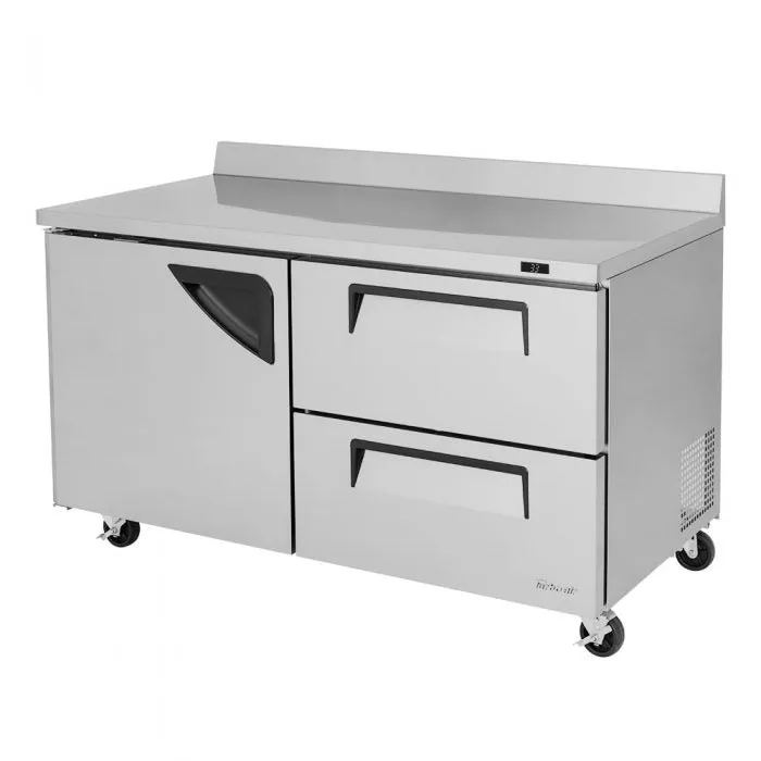 Turbo Air - TWR-60SD-D2-N. 1 Solid Door 2 Drawers Worktop Refrigerator