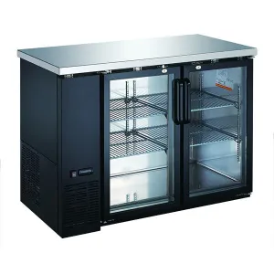 U-Star - USBB-4824G. Back Bar Cooler Glass Doors 24 Deep 48 Wide