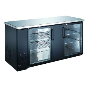 U-Star - USBB-6928G. Back Bar Cooler Glass Doors 28 Deep 69 Wide