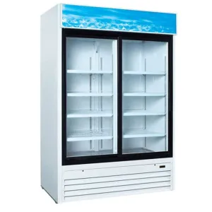 U-Star - USRFS-2D/W. Merchandiser Refrigerator 2 Door 32 Deep 54 Wide 80 High - White