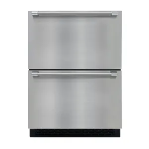 Vinotemp - BR-24FZREF. Brama by Vinotemp Indoor/Outdoor Drawer Refrigerator and Freezer. in Stainless Steel