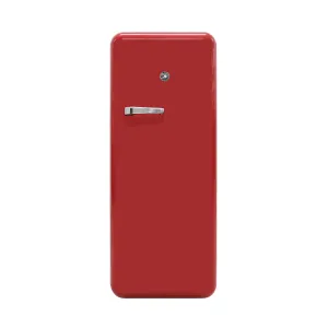 Vinotemp - BR-RETRO-01-R. Brama by Vinotemp Retro Refrigerator with Solid Steel Door. in Red