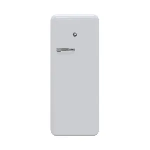 Vinotemp - BR-RETRO-01-W. Brama by Vinotemp Retro Refrigerator with Solid Steel Door. in White
