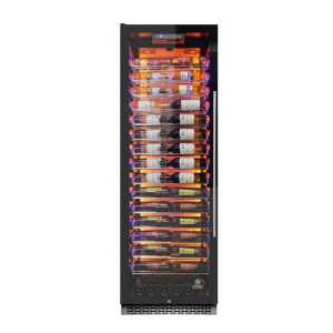 Vinotemp - EL-168COMM-L. Vinotemp Backlit Series Commercial 168 Single-Zone Wine Cooler. Left Hinge. 141 Bottle Capacity. in Black