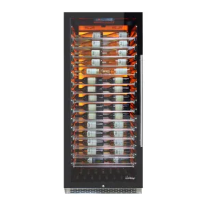Vinotemp - EL-300COMM-L. Vinotemp Backlit Series Commercial 300 Wine Cooler. Left Hinge. 188 Bottle Capacity. in Black