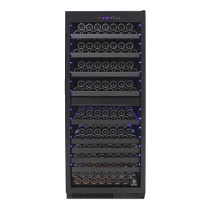 Vinotemp - EL-300TS. Vinotemp Butler Series Dual-Zone Wine Cooler. 270 Bottle Capacity. in Black