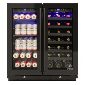 Vinotemp - EL-BWC101-01. Vinotemp Butler Series Wine and Beverage Cooler. 33 Bottle and 101 12 oz Can Capacity. in Black