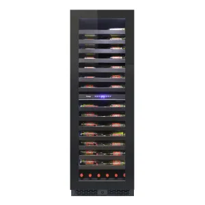 Vinotemp - VT-24PR125. Vinotemp Private Reserve Series Panel Ready Dual-Zone 24 Wine Cooler. 126 Bottle Capacity. in Black
